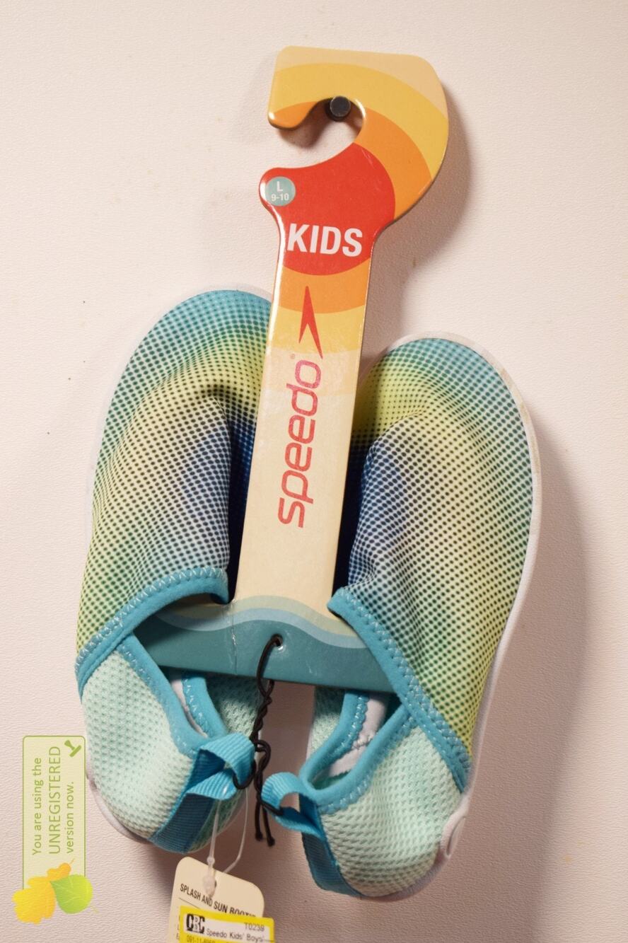 Speedo Kids' Boys' Bootie Abstract Printed Water Shoe Large 9-10